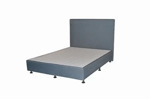Professional Hotel Furniture Fabric Bed Frame Hotel Room Beds