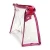 Import Professional Rose Red Transparent Plastic Makeup Travel Bag PVC Makeup Pouch from China