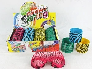 Promotion Magic Slinky Rainbow Circle Toy With Animal Pattern Printing,Funny Rainbow Circle