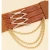 Import Promotional Custom Fashion Personality Brown Handmade Elastic Elastic Woven Belt from China