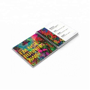promotional customized printed spiral binding cook book