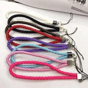 PU mobile phone hand strap with different color MOQ 500pcs