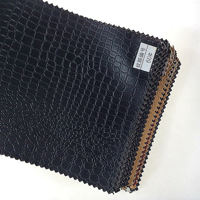 pvc artificial crocodile leather, synthetic leather price per roll, rexine material for sofa