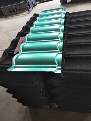 red color Wholesale Colored Stone coated roofing metal tile, building material