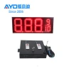Remote Control 16inch Outdoor 7 Segment LED Display, LED Gas Price Changers Sign