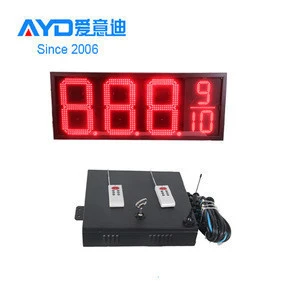 Remote Control 16inch Outdoor 7 Segment LED Display, LED Gas Price Changers Sign