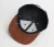 Import Removable crown leather patch custom suede brim snapback hat with zipper from China