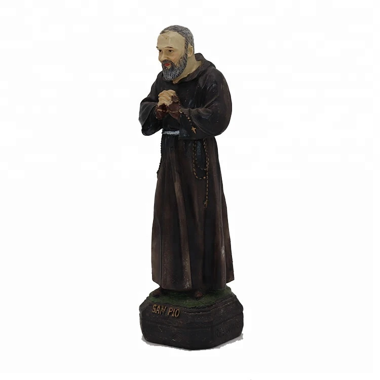 Resin Religious Catholic Saint Padre Pio Statues Souvenirs