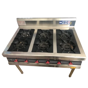 Restaurant equipment kitchen cooktops 6 Burner gas stove