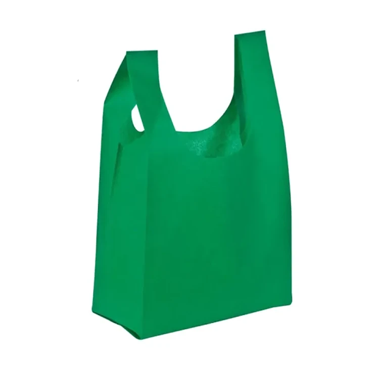 Resuable non-woven fabric non-woven vest tote shopping bags