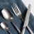 Import Retro imitate old stuff silvery metal stainless steel flatware set spoon fork knife wholesale  hot selling custom logl gift from China