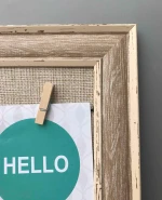Retro Picture Frame, Picture Frame with Clips, Memo Board Frame