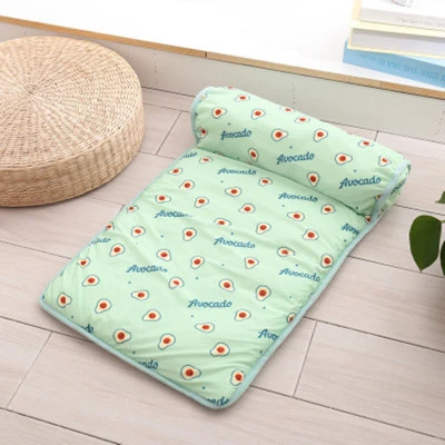 Reusable pet ice cold pad dog chin pad with pillow bed summer natural cold feeling cat pet dog cooling pad