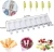 Import Reusable Popsicle Molds Maker with Wooden Sticks Ice Cream Bar Molds Silicone Ice Pop Molds 8 Cavities Mini Ice Cream Moulds from China