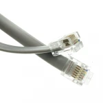 RJ12 6P / 6C Silver Satin Telephone Cable