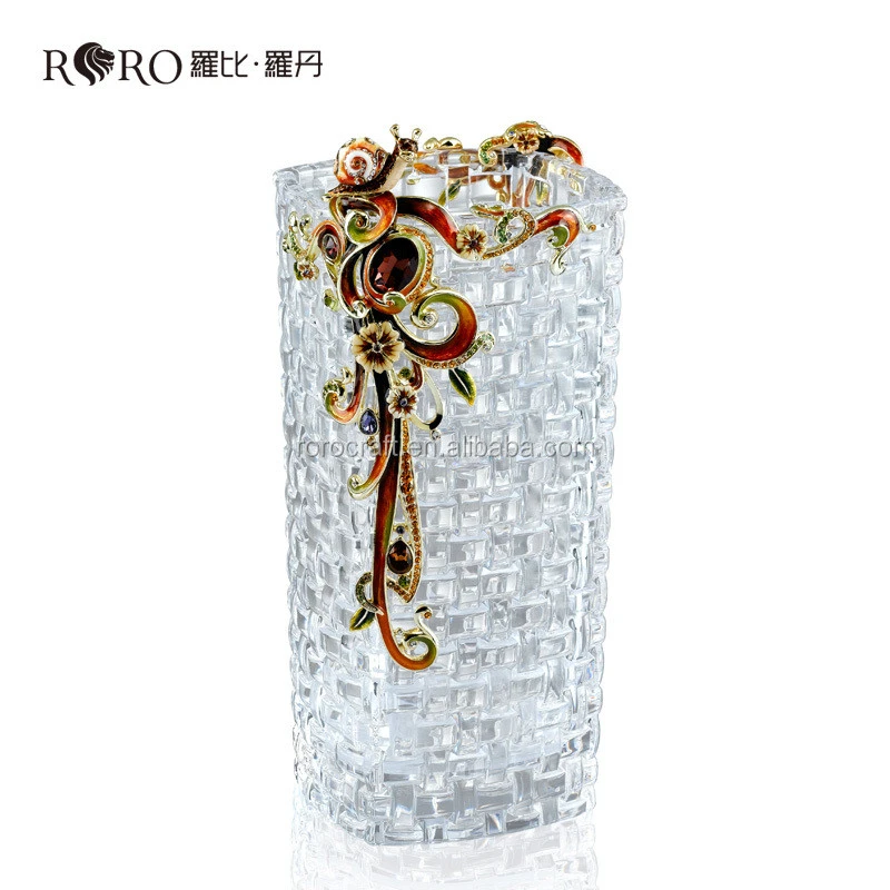 RORO Woven Glass crystal glass decorative Vase