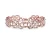 Import Rose Gold Flashed Sterling Silver Filigree Weave Diamond-Cut Link Bracelet from Thailand