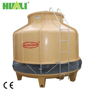 Round type counter flow cooling tower for water chiller