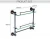 Import Royal Wall mounted Antique Black Dual Tier Bathroom Glass Towel Shelf with Towel Bar from China