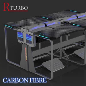 Rturbo Double seat computer table computer desk gaming table