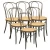 Import Rustic Recycled Wooden Seat Metal Frame Cafe Chairs (B1010M) from China