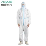 Ruyue Sms Non Woven Supply Anti Virus Medical Protective Visors And Coverall Plastic Clothing Disposable Scrub Suit Gear