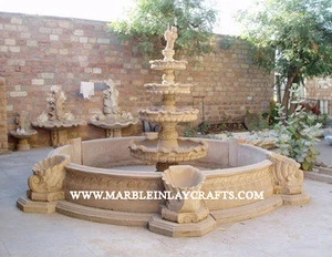 Sandstone Garden Decorative Fountain