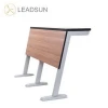 school furniture fixed table and chair college ladder lecture hall classroom desk and chair