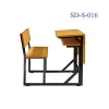 SD-S-016 China Furniture Double High School Desk And Bench, Student School Desk With Bench Chair