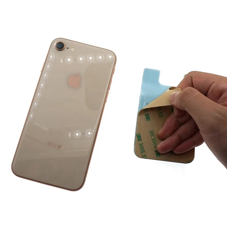 Sedex Factory custom sticky silicone phone wallet silicon adhesive pouch customized silicone card holder