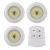 Import Set of 3 Home cabinet wireless night remote control cob led puck light from China