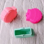 Shell Shape Silicone Eyeshadow Makeup Brush Dry wet Dual Use Cleaner Tool  Makeup Sponge Cleaner Tool