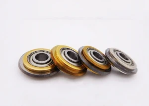 Shijing 22mm 7/8&quot; Dia Titanium Coated Rotary Bearing Tile Cutting Wheel Brass Color