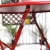 Import Shinygarden Outdoor Balcony Folding Steel Bistro Furniture Sets, Foldable Table and Chairs, Red from China