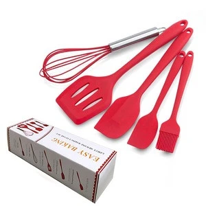 Silicone Kitchen Cooking Utensils Set for Cooking Baking, Rubber Spatulas Cookware Bakeware Set Heat Resistant Non-Stick