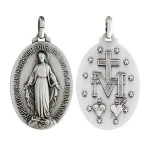 Silver Collections Women's Religious Necklace Zinc Alloy medal