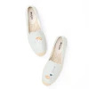 Simple bottle glass embroidery thick bottom ladies women casual flat shoes