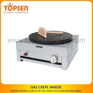 Single Plate Gas Crepe Maker/Crepe Maker Price/Double Plate TOPSEN Gas Crepe Maker