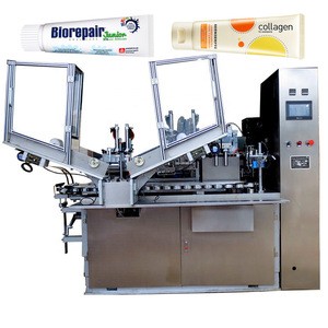 Small tube filling sealing packaging machine for Cosmetic and Toothpaste with tubes feeder
