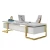 Import Smart office desk electric gold stainless steel home office desk l shape cheap price from China