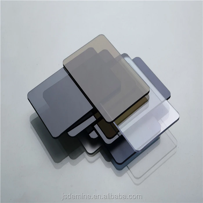 Smoky Gray Translucent Solid Polycarbonate Plastic Sheet, PC Sheet