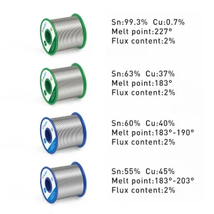 Soft Customized Electronics Soldering Tin Wire With Flux 0.8mm Super Tin Solder Wire 30 70