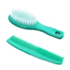 soft nylon bristle mini baby hair brush and comb set