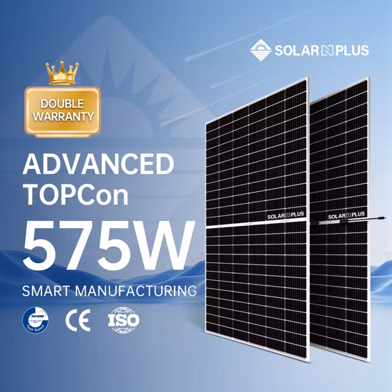 Solarnplus Cheapest Bifacial Topcon Solar Panel 144 Series 570W 575W 580W 585W 590W