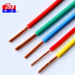 Solid BV High Purity Copper Core PVC  Electrica aluminum coated copper wire
