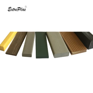 Solid recycled outdoor HDPE plastic bench slats