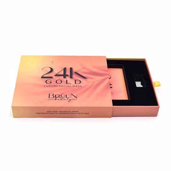 Import Luxury Gold Foil Pull out Sliding Drawer Wedding Guest Gift Invitation Card Packaging Box with Pull out Drawer Custom from China