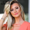 Sparloo 2080 Women Cat Eye Metal Private Label Optical Eyewear Anti Blue Spectacle Frame Pink Eyeglasses