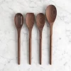 Spoons carving tools black walnut wooden dark spatula small ladle vitnam wood spoon