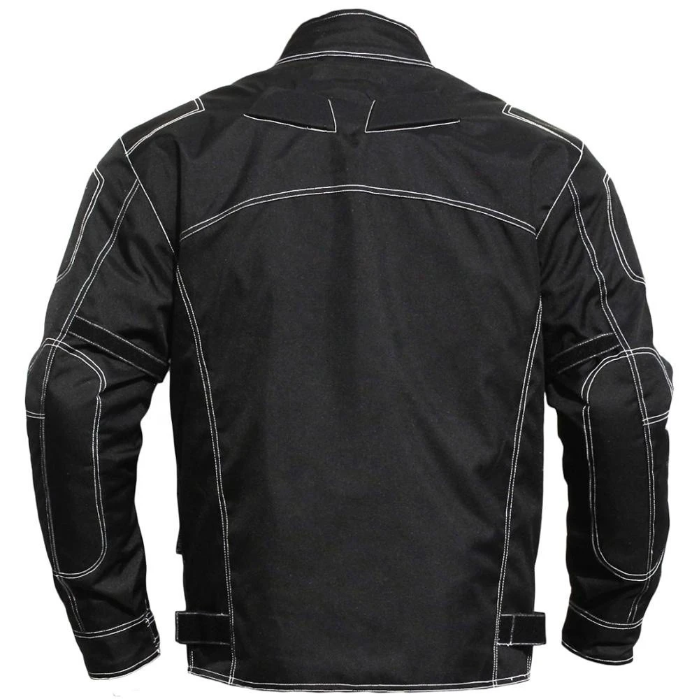 sports wear, auto racing cordura motorbike racing jacket with CE approved armour in shoulders elbows for men